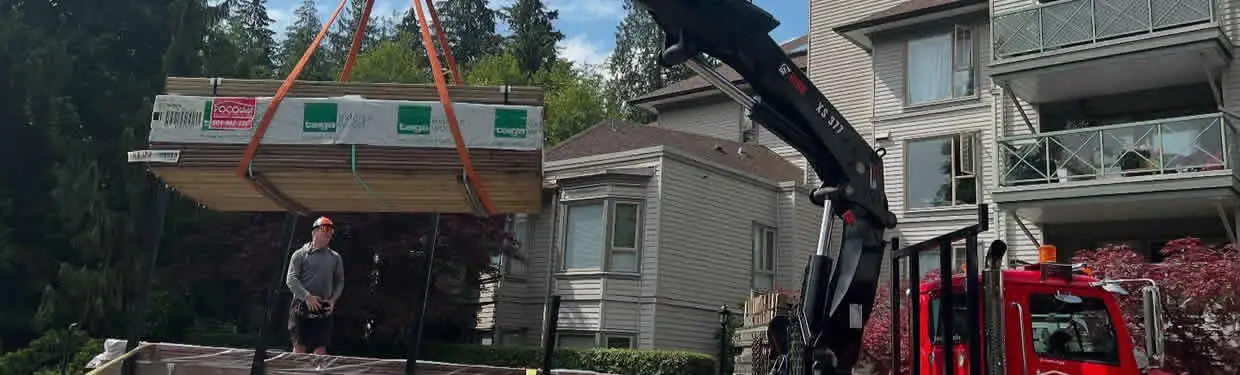 Composite decking installation in Port Moody finished outdoor living space