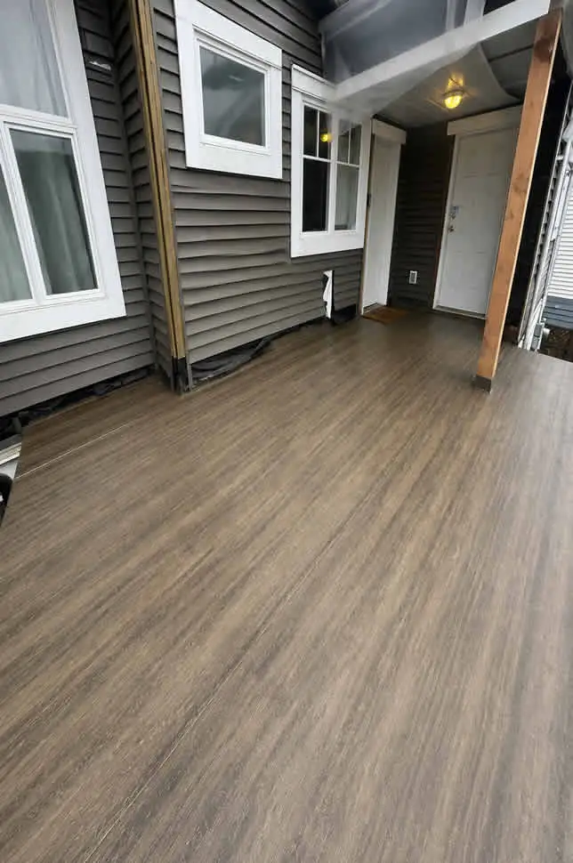 Deck repair in North Vancouver replacing rotten structural wood framing