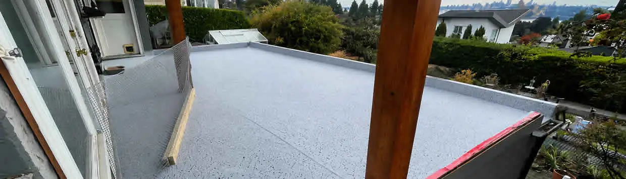 Strata deck repair project in North Vancouver with waterproof restoration